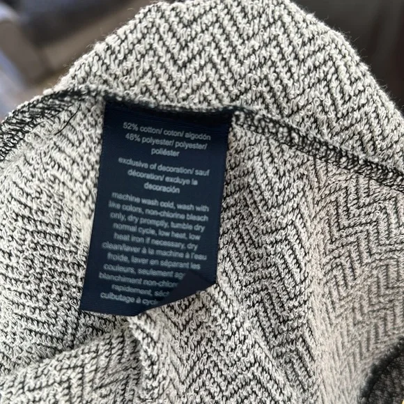Tommy Hilfiger Size L open lightweight military style jacket in heathered gray
